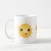 Guten Morgen glücklich lächelnde Sonne Kaffeetasse (Links)