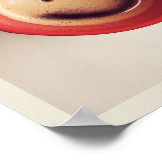 Guten Morgen glückliches Kaffeeposter Poster (Ecke)