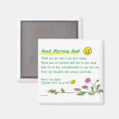 "Guten Morgen, Gott!" Magnet (Vorderseite/Rückseite)