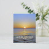 Guten Morgen, Gottes Zitat Postkarte (Stehend Vorderseite)