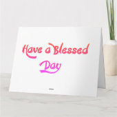 Guten Morgen haben einen gesegneten Geburtstag Dankeskarte (Rückseite)