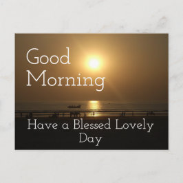Guten Morgen haben einen schönen, gesegneten Tag Postkarte