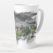 Guten Morgen Heißluftballon Latte Tasse (Rechte Ecke)