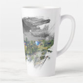 Guten Morgen Heißluftballon Latte Tasse (Rechts)