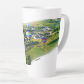 Guten Morgen Heißluftballons Latte Tasse in Farbe (Rechte Ecke)