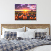 Guten Morgen Herbstfeld Leinwanddruck (Insitu (Schlafzimmer))