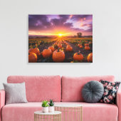 Guten Morgen Herbstfeld Leinwanddruck (Insitu (Wohnzimmer))