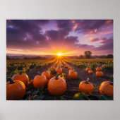 Guten Morgen Herbstfeld Poster (Vorne)