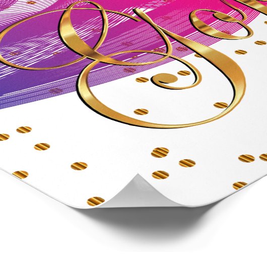 Guten Morgen herrlich auf Weiß Poster (Ecke)