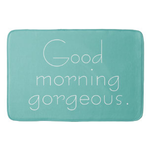 Guten Morgen herrlich Badematte