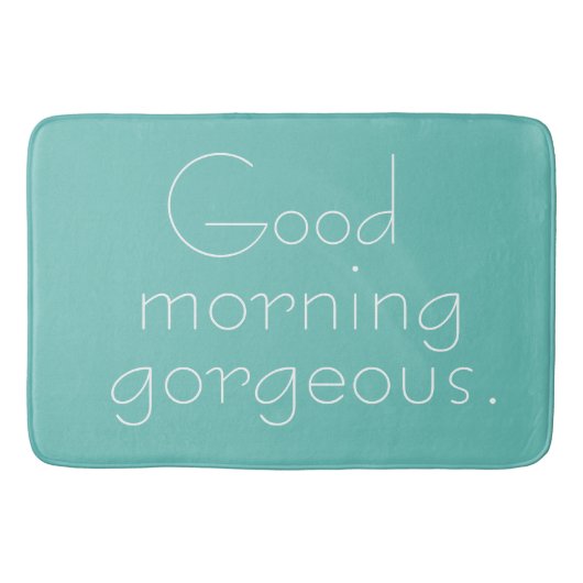 Guten Morgen herrlich Badematte (Vorderseite)