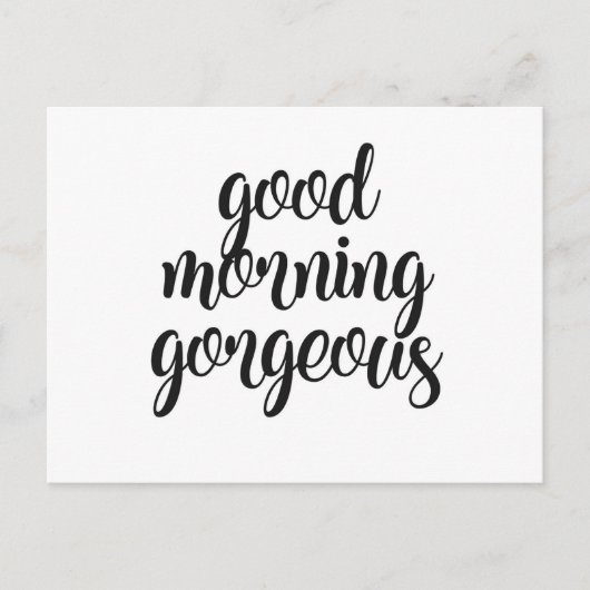 Guten Morgen herrlich Postkarte (Vorderseite)