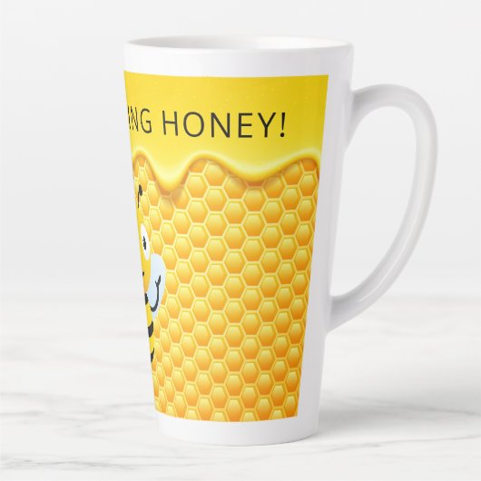 Guten Morgen Honig!Personalisiere Milchtasse (Rechts)