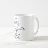 Guten Morgen - Ich habe meine Arbeit Liebe Kaffeetasse (VorderseiteRechts)