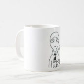 Guten Morgen - Ich habe meine Arbeit Liebe Kaffeetasse (Vorderseite Links)
