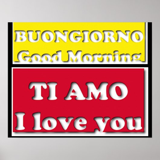 Guten Morgen - Ich Liebe dir Poster (Vorne)