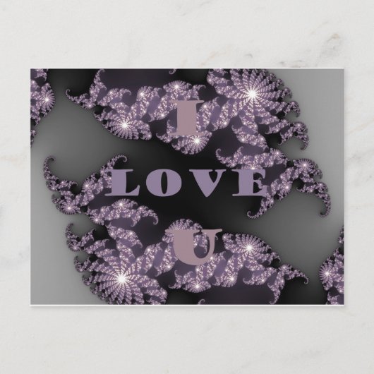 Guten Morgen, ich Liebe Postkarte (Vorderseite)