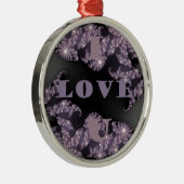 Guten Morgen ich Liebe You.png Silbernes Ornament (Rechts)