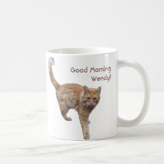 Guten Morgen (Ihr Name hier) Kaffeetasse