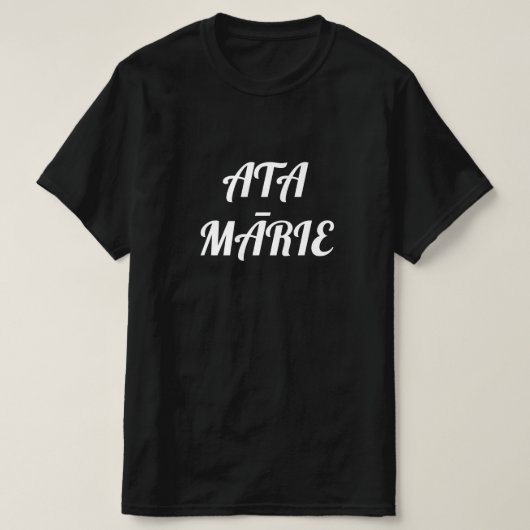 Guten Morgen in Maori - Ata mārie T-Shirt (Design vorne)