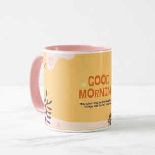 Guten Morgen inspirierende schöne Tasse