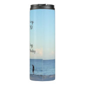 Guten Morgen inspiriert, das ist der heiße Tumbler Thermosbecher (Rückseite)