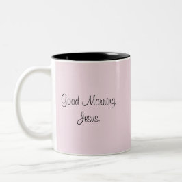 Guten Morgen, Jesus Zweifarbige Tasse