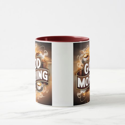 Guten Morgen Kaffee Art #4 Tasse (Zentrum)