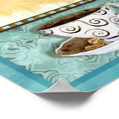 "Guten Morgen, Kaffee" Audrey Jeanne Roberts Poster (Ecke)