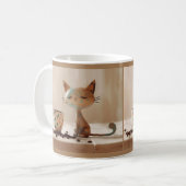 Guten Morgen Kaffee Chat Kaffeetasse (Vorderseite Links)