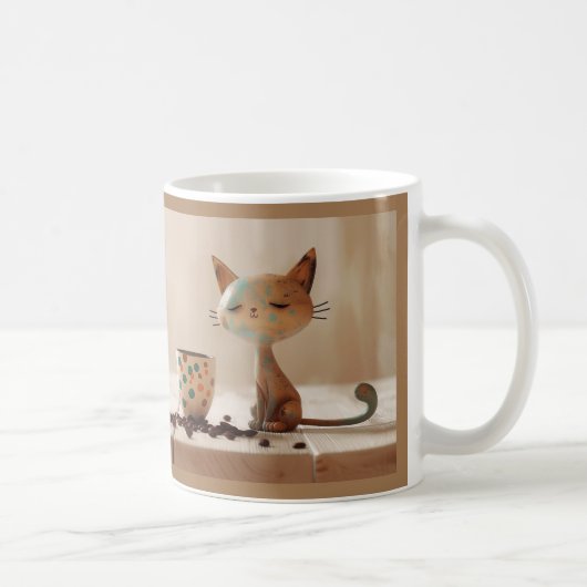 Guten Morgen Kaffee Chat Kaffeetasse (Rechts)