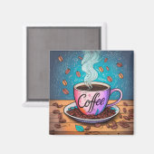Guten Morgen Kaffee Kühlschrank Magnet (Vorderseite/Rückseite)