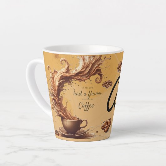 guten Morgen Kaffee Milchtasse (Linke Ecke)