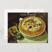 Guten Morgen Kaffee Postkarte (Vorne/Hinten)