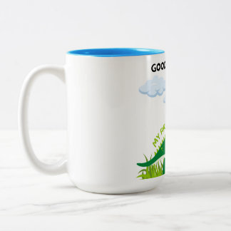 Guten Morgen Kaffee-Tasse - Halt deinen Tag genau Zweifarbige Tasse
