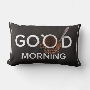 Guten Morgen Kaffeekissen Lendenkissen