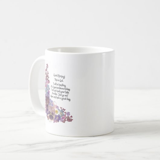 Guten Morgen! Kaffeetasse (Vorderseite Links)