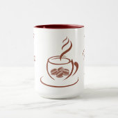 Guten Morgen Kaffeetasse (Zentrum)