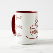 Guten Morgen Kaffeetasse (Vorderseite Links)