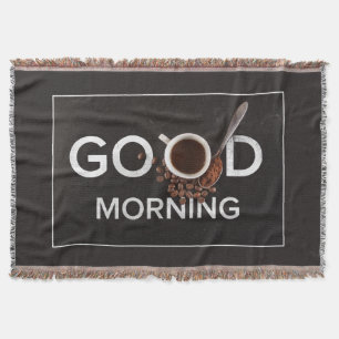 Guten Morgen Kaffeewurfdecke Decke