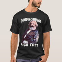 GUTEN MORGEN Karl Marx Marxismus retro vintage
