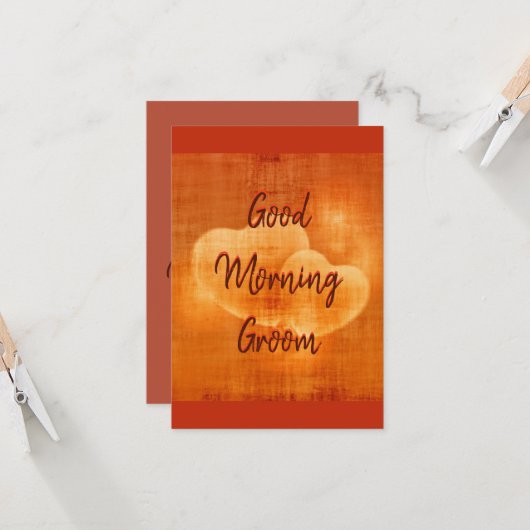 Guten Morgen Karte (Vorderseite/Rückseite Beispiel)