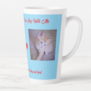Guten Morgen Katzenfoto, Herzen & Humor Text, Läch Milchtasse