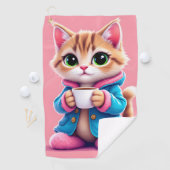 Guten Morgen, Kitten Golfhandtuch (Insitu)