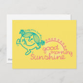 Guten Morgen kleine Miss Sunshine Postkarte (Vorne/Hinten)