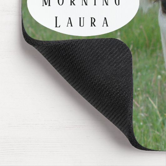 Guten Morgen Kuh Mousepad (Ecke)