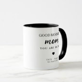 Guten Morgen Mama Kaffeetasse als Geschenk zum Mut (VorderseiteRechts)
