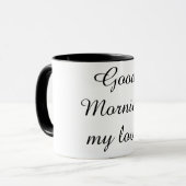 Guten Morgen, mein Schatz Kaffeetasse – Romantisch (Vorderseite Links)