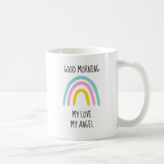 Guten Morgen meine Liebe, mein Engel, Geschenk für Kaffeetasse