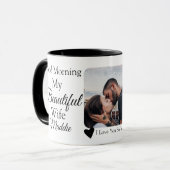 Guten Morgen meine schöne Ehefrau Ich Liebe Sie Fo Tasse (Vorderseite Links)